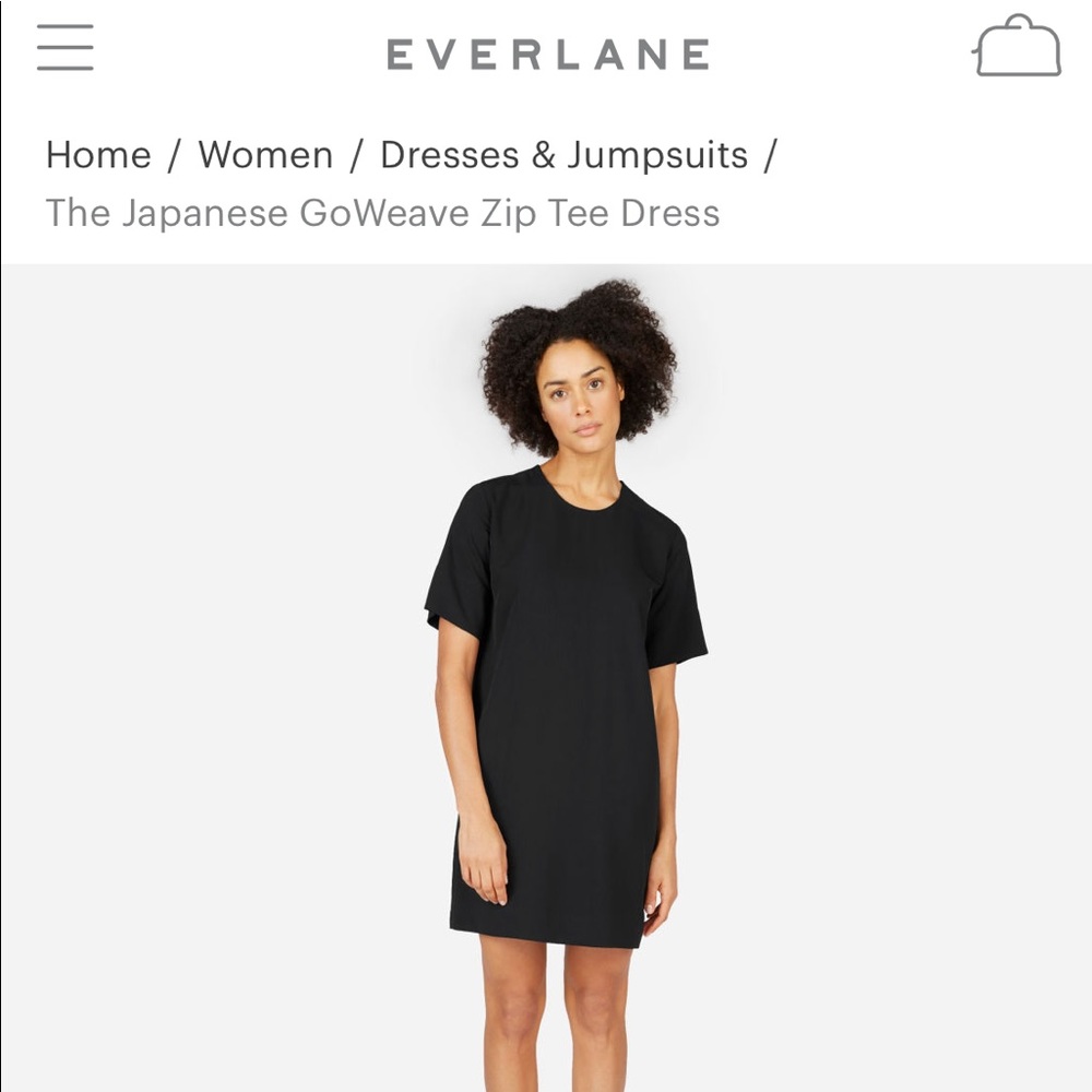 Everlane Japanese GoWeave Zip Tee Dress
